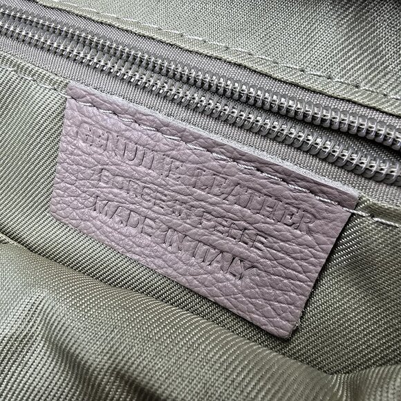 Italian Leather Women’s Large Hobo Handbag Nude Pink Made in Italy - Picture 5 of 14